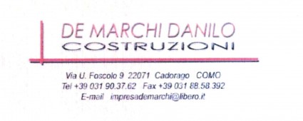 IMPRESA COSTRUZIONE DE MARCHI DANILO VIA FOSCOLO 9 CADORAGO